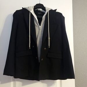 Jamison (Evereve) Two-in-One Navy Blazer - Size L